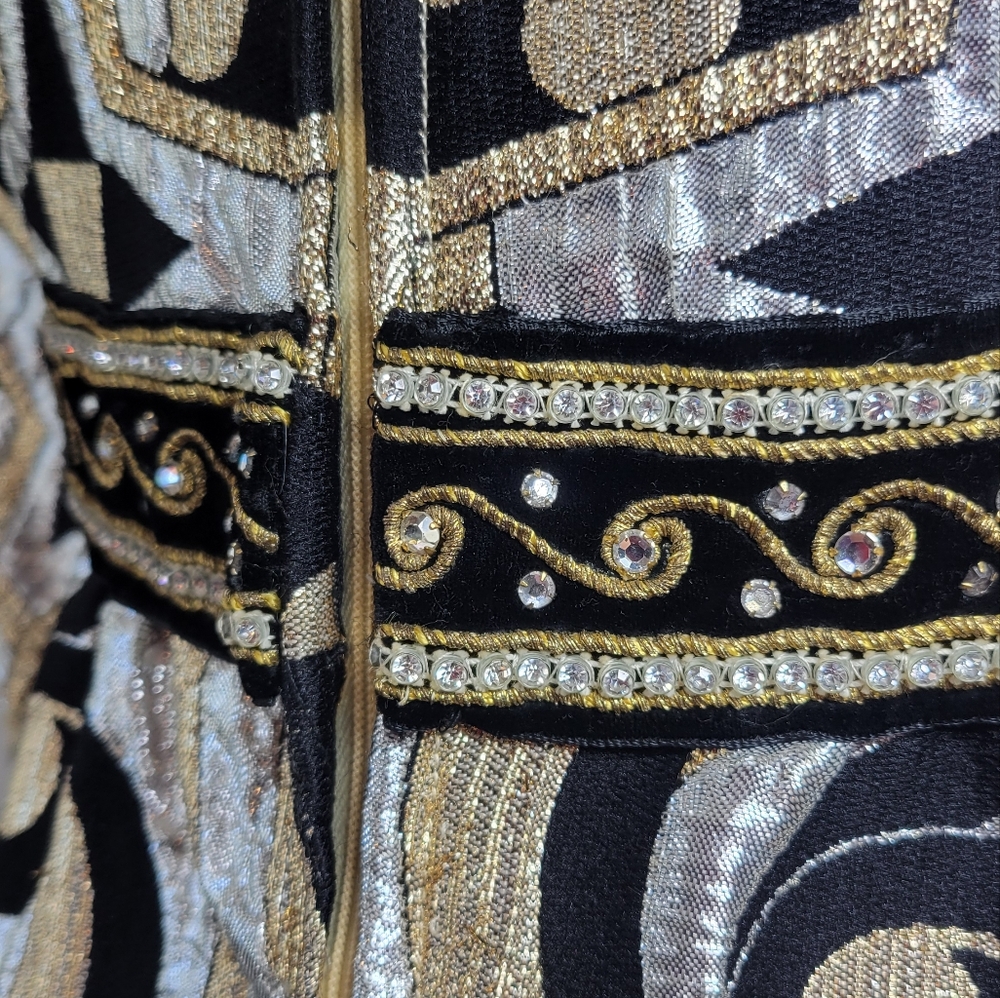 VTG 60's Sandra Sage brocade dress - Picture 9 of 17